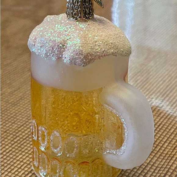 Glass beer ornament by Old World Christmas. - Picture 3 of 5